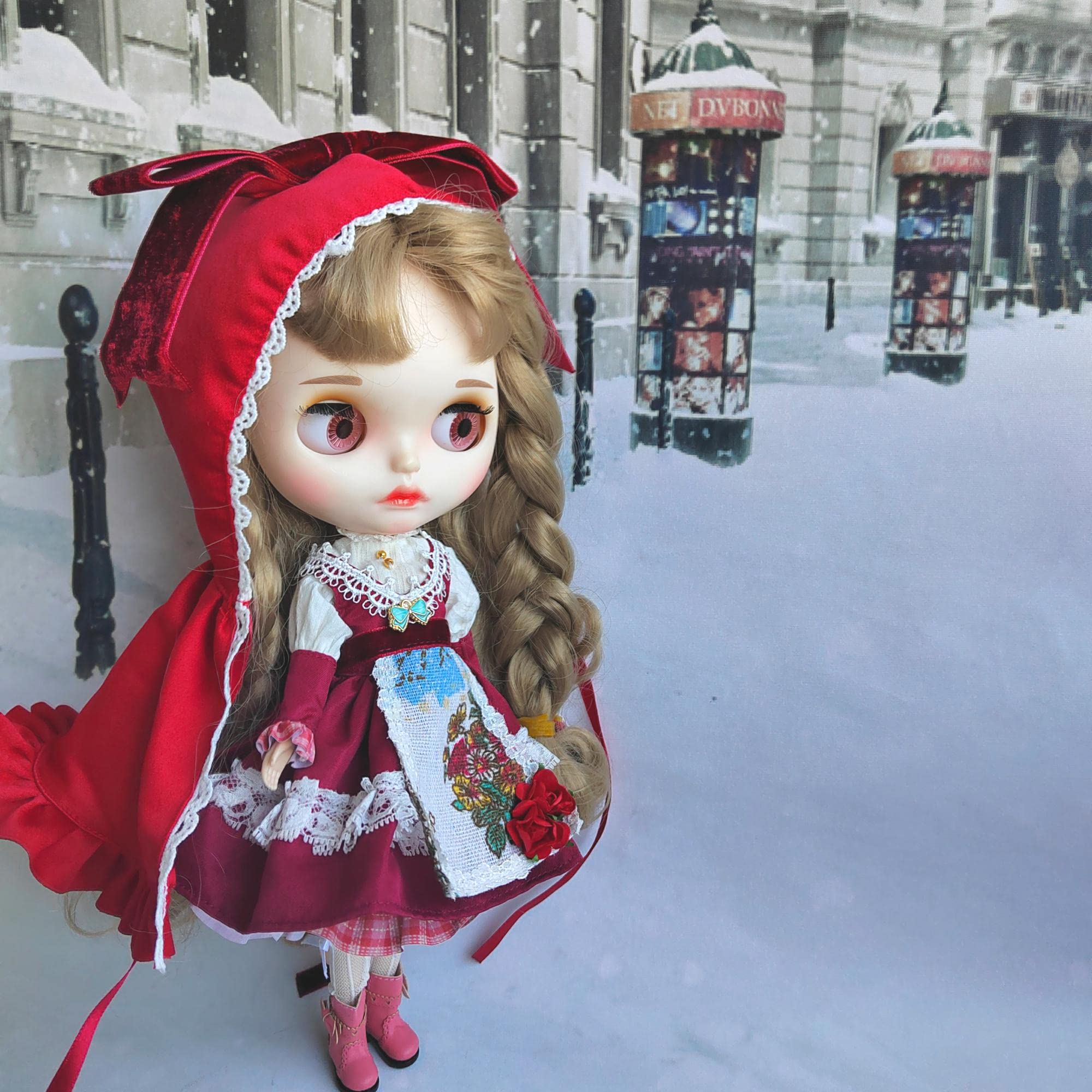 Amazon | ドール服ブライスアウトフィット 赤ずきんちゃん衣装