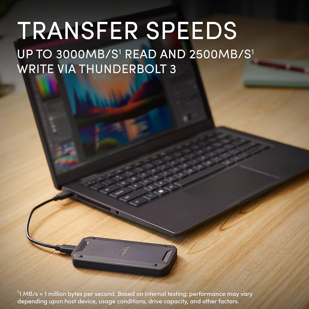 Amazon | サンディスクプロフェッショナル 外付け ポータブルSSD 4TB