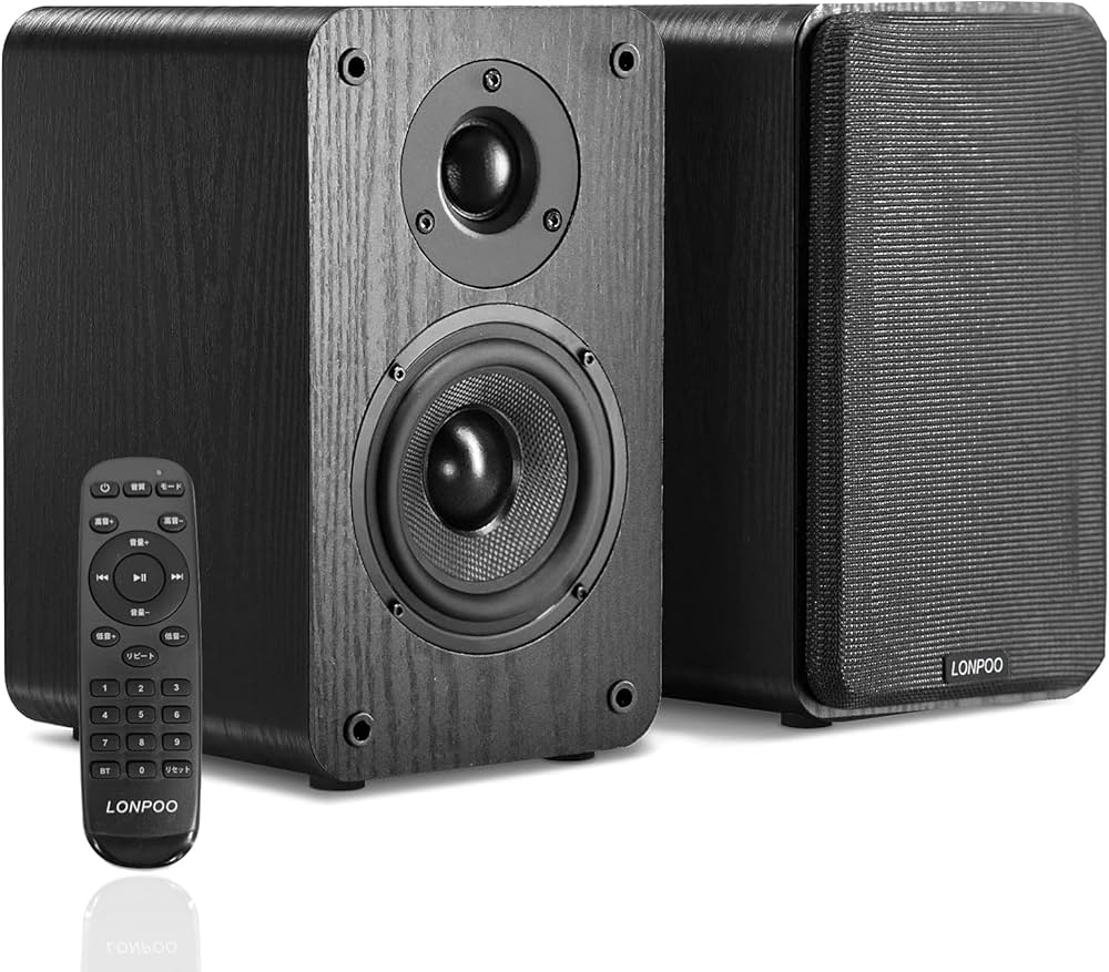 Amazon.co.jp: 2台1組 100W 2ウェイブックシェルフスピーカー