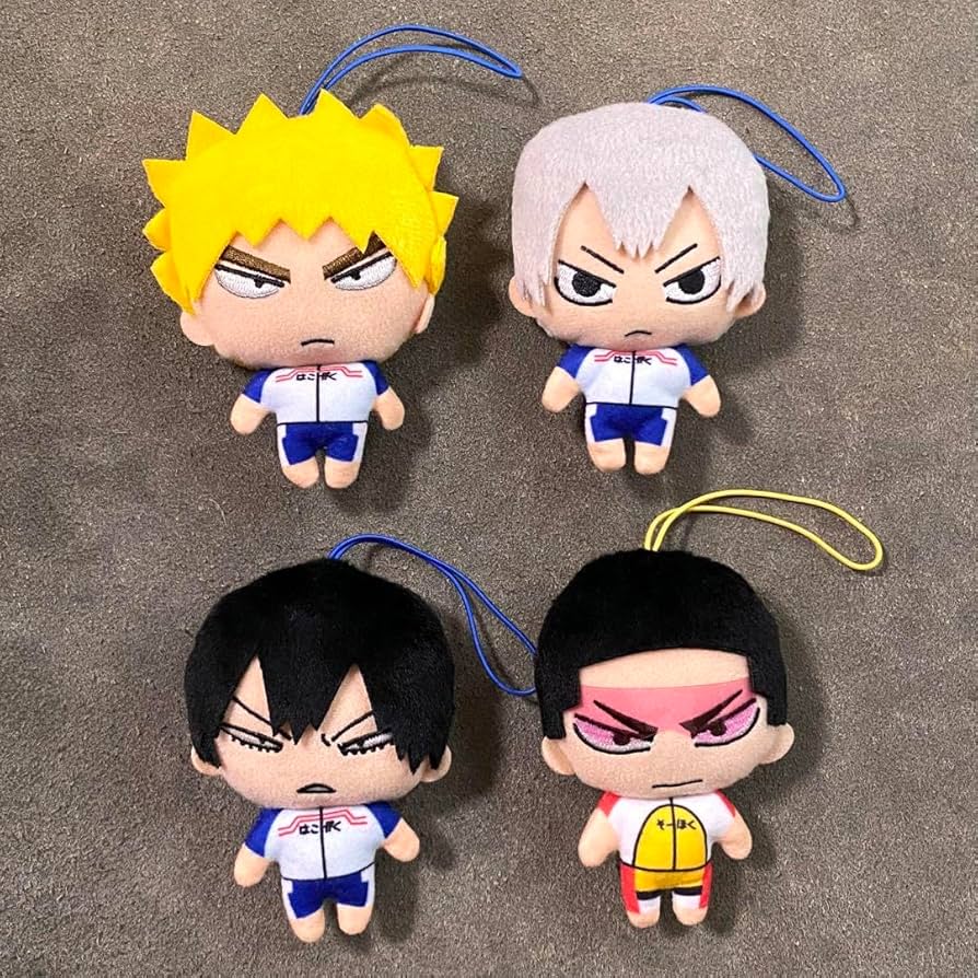 Amazon.co.jp: 弱虫ペダル プチマスコット ぬいぐるみ 黒田 福富 荒北