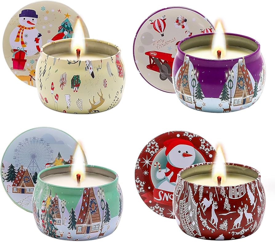 Amazon.co.jp: クリスマスキャンドルセット | 香りが長持ちするアロマ