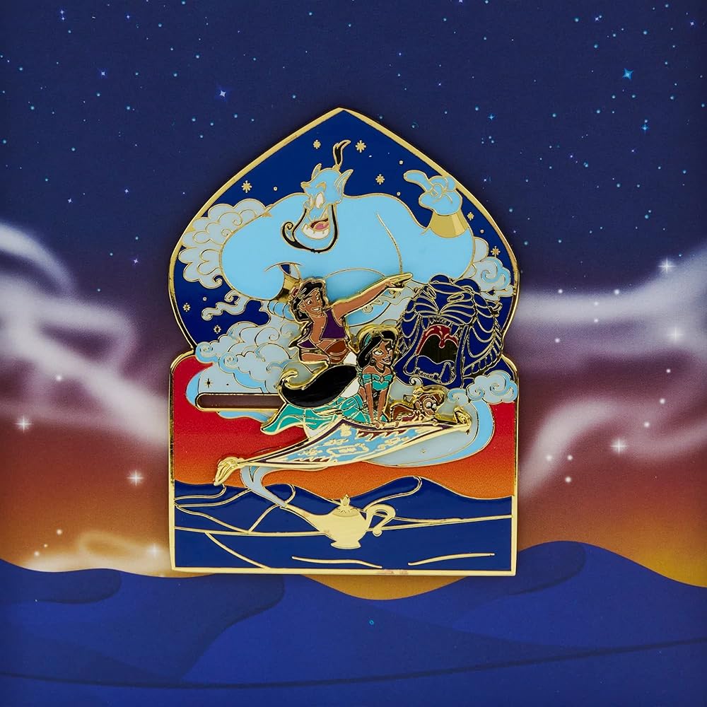 Amazon.com: Loungefly Disney Aladdin Trading Pin with Jasmine and