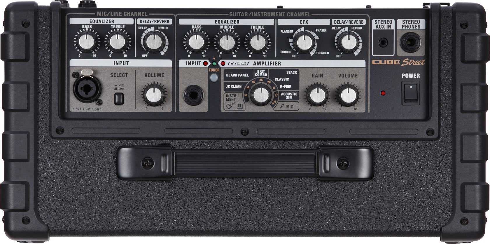Amazon | Roland Battery Powered Stereo Amplifier ブラック CUBE-ST