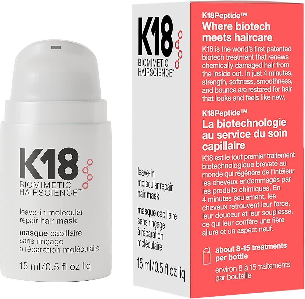 Amazon.com: K18 Leave-In Molecular Repair Hair Mask, Patented
