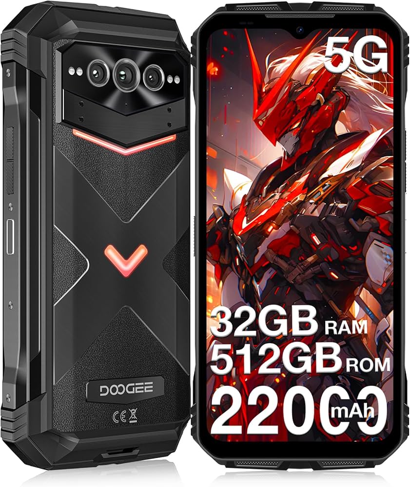 Amazon.com: DOOGEE V MAX Pro 5G Rugged Phone,22000mAh,32GB+512GB