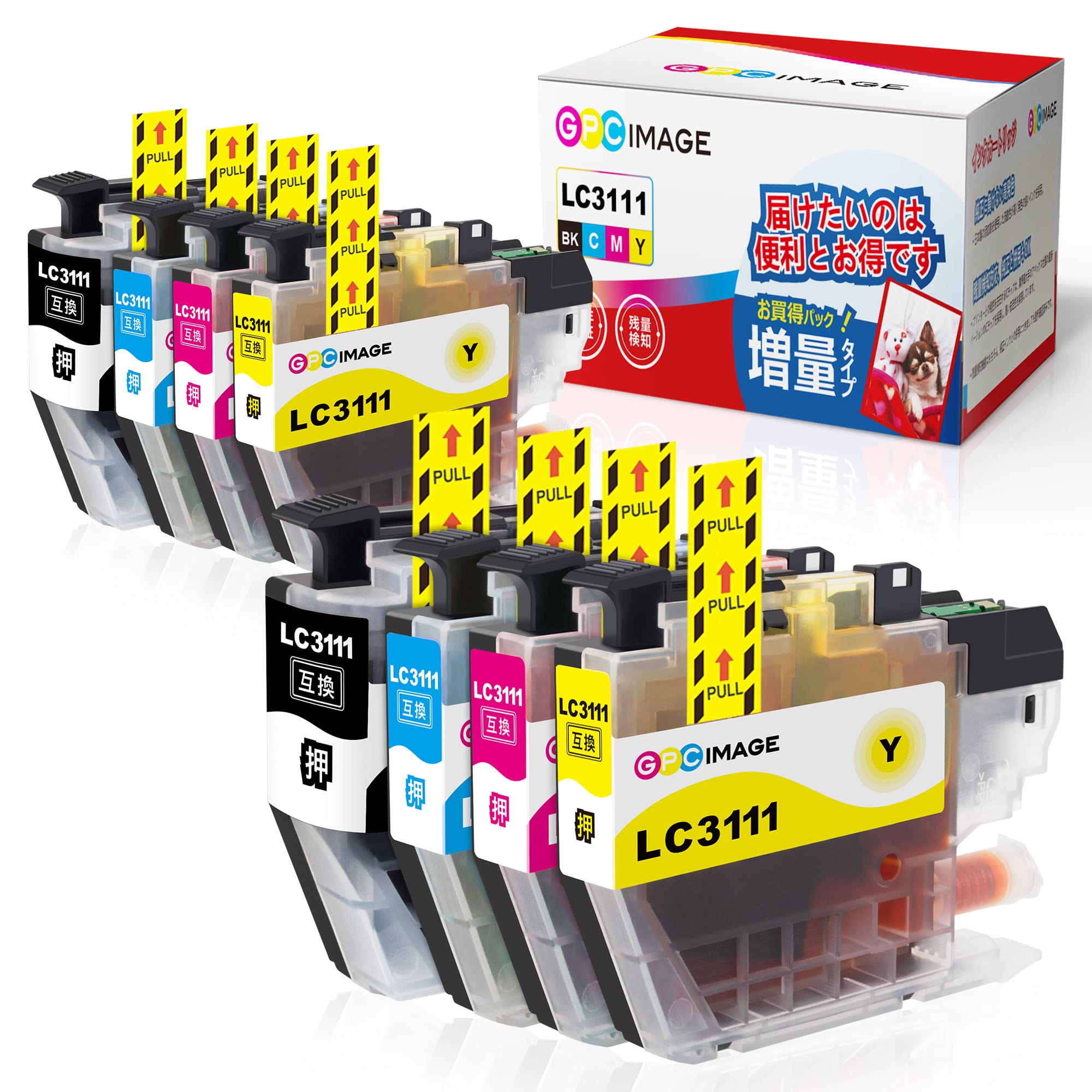 Amazon.co.jp: GPC Image LC3111-4PK ブラザー 用 インク lc3111 純正