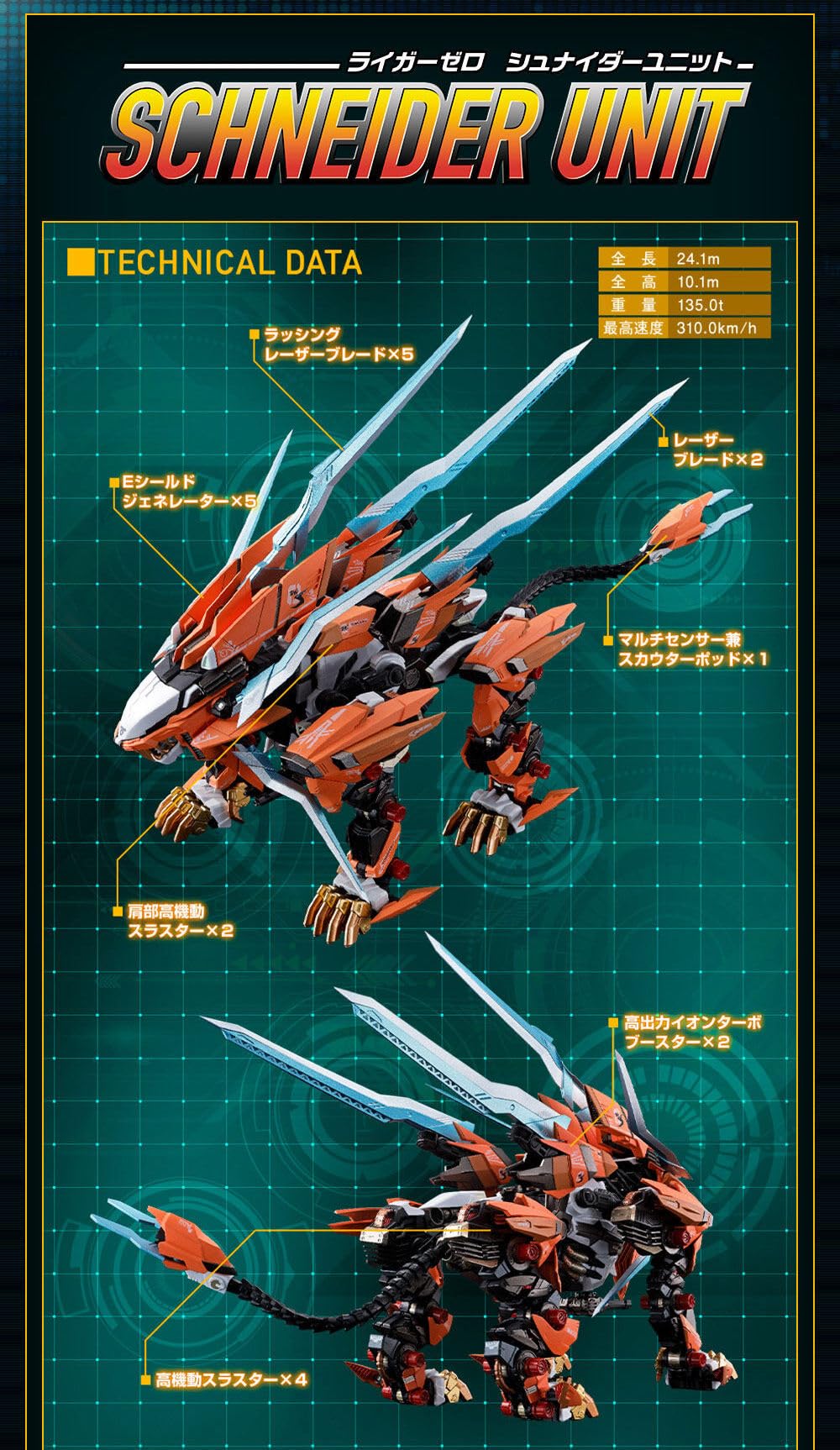 Amazon.co.jp: ZOIDS 超合金 RZ-041 ライガーゼロ専用チェンジング