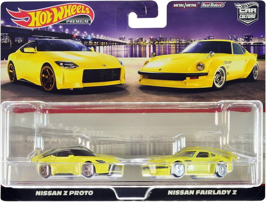 Amazon.com: Hot Wheels Premium Car Culture 2-Pack Nissan Z Proto