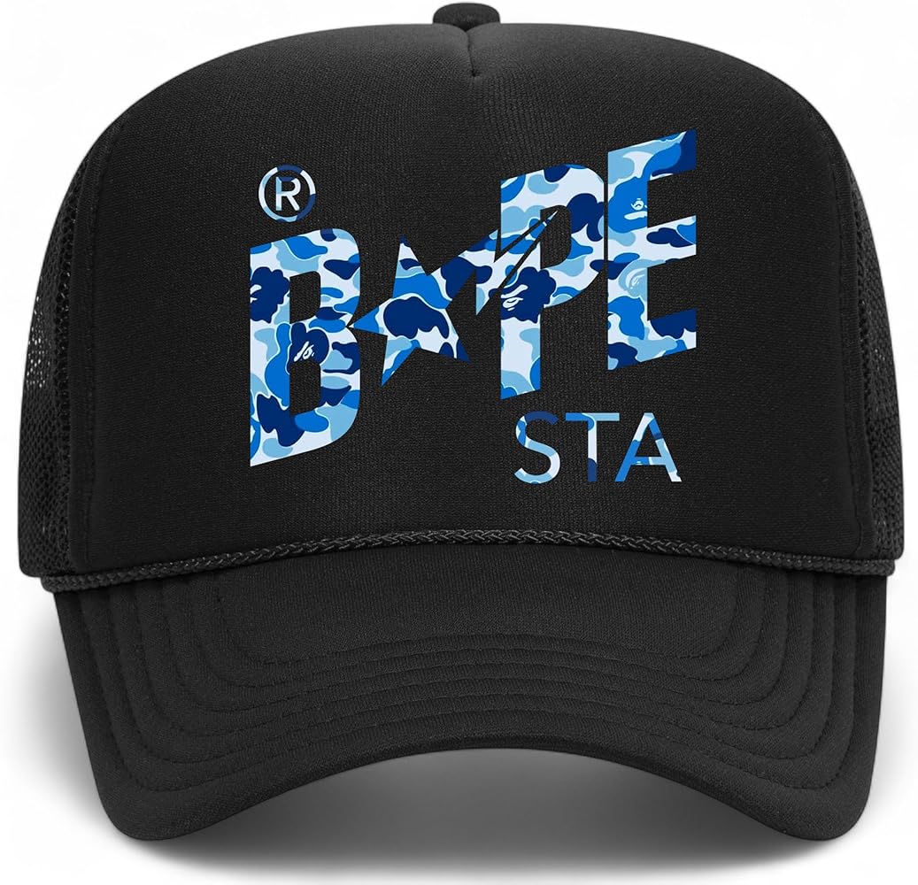 Bathing Ape Star Trucker Hat - Premium Snapback for Men and Women