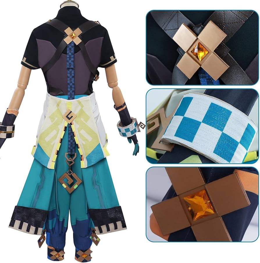 Amazon.co.jp: [Plazhen] 原神 キィニチ コスプレ衣装 神の目付き フル