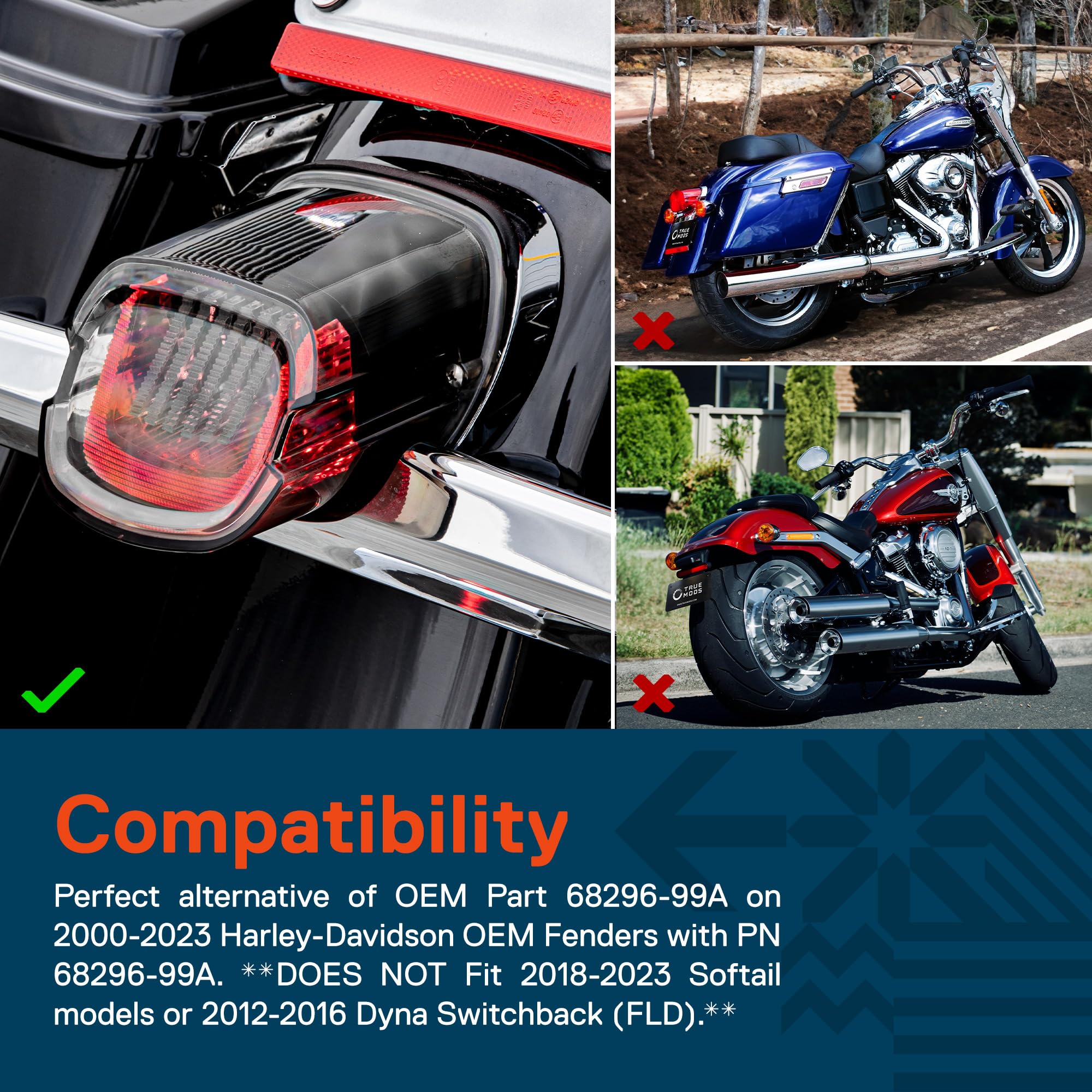 Amazon | TRUE MODS テールライト ベースプレート 交換用 2000+