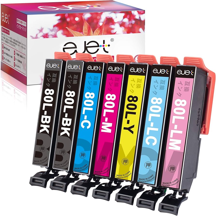 Amazon.co.jp: ejet ic6cl80l エプソン 用 インク とうもろこし