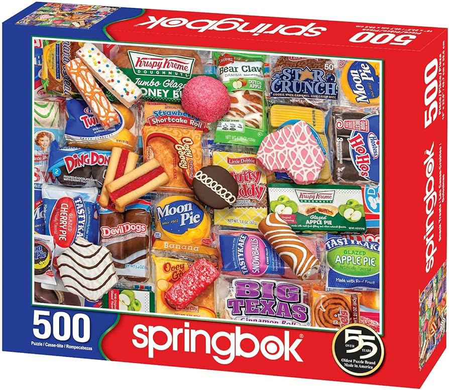 Amazon.com: Springbok - Snack Treats - 500 Piece Jigsaw Puzzle