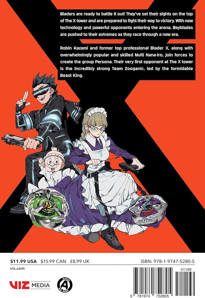 Beyblade X, Vol. 2 (Volume 2) : Kawamoto, Homura, Muno, Hikaru