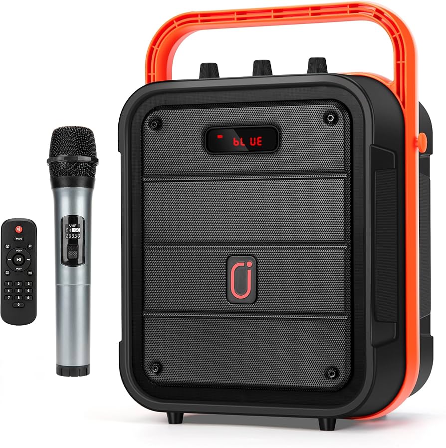 Amazon | JYX スピーカーセット 拡声器 ワイヤレスマイク1本 Bluetooth