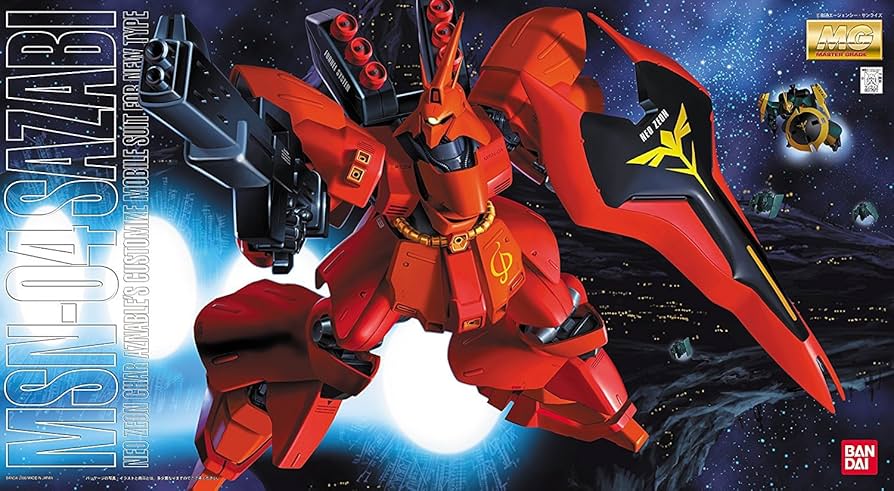 Amazon.com: Bandai Hobby MSN-04 Sazabi Bandai Master Grade Action