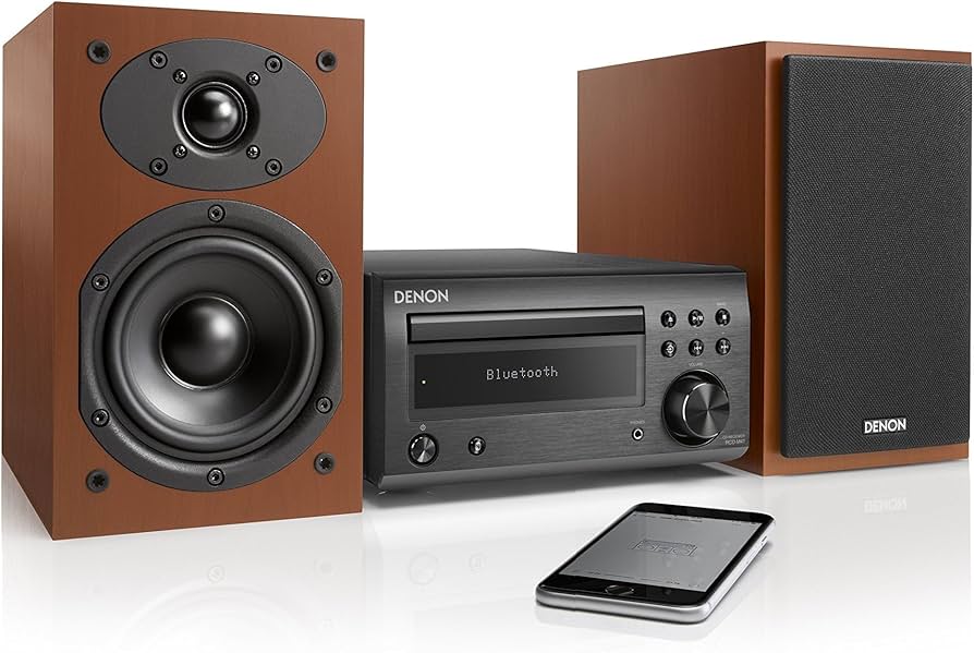 Amazon.co.jp: Denon CDミニコンポ ブラック/チェリー [RCD-M41 + SC