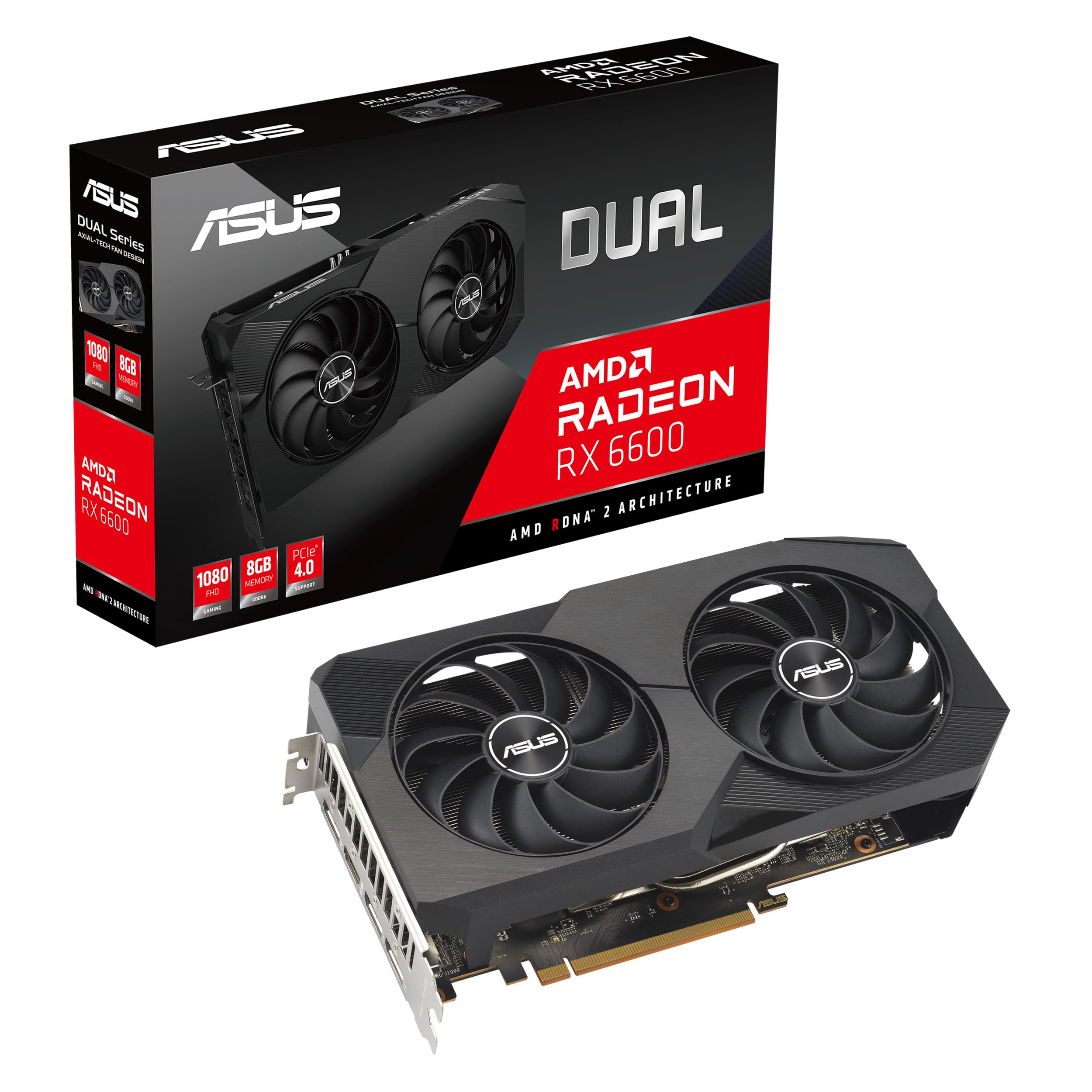 Amazon | ASUS Dual AMD Radeon™ RX 6600 8GB GDDR6 ゲーミング