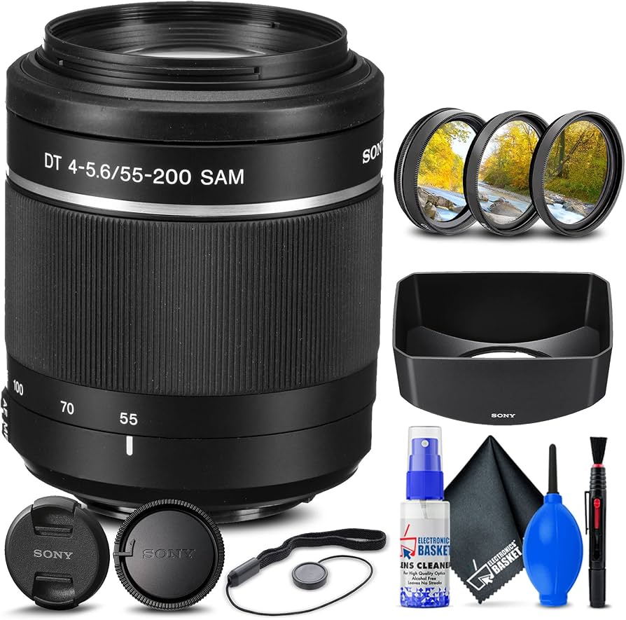 Amazon.com: Sony DT 55-200mm f/4-5.6 SAM Lens (SAL55200/2) +