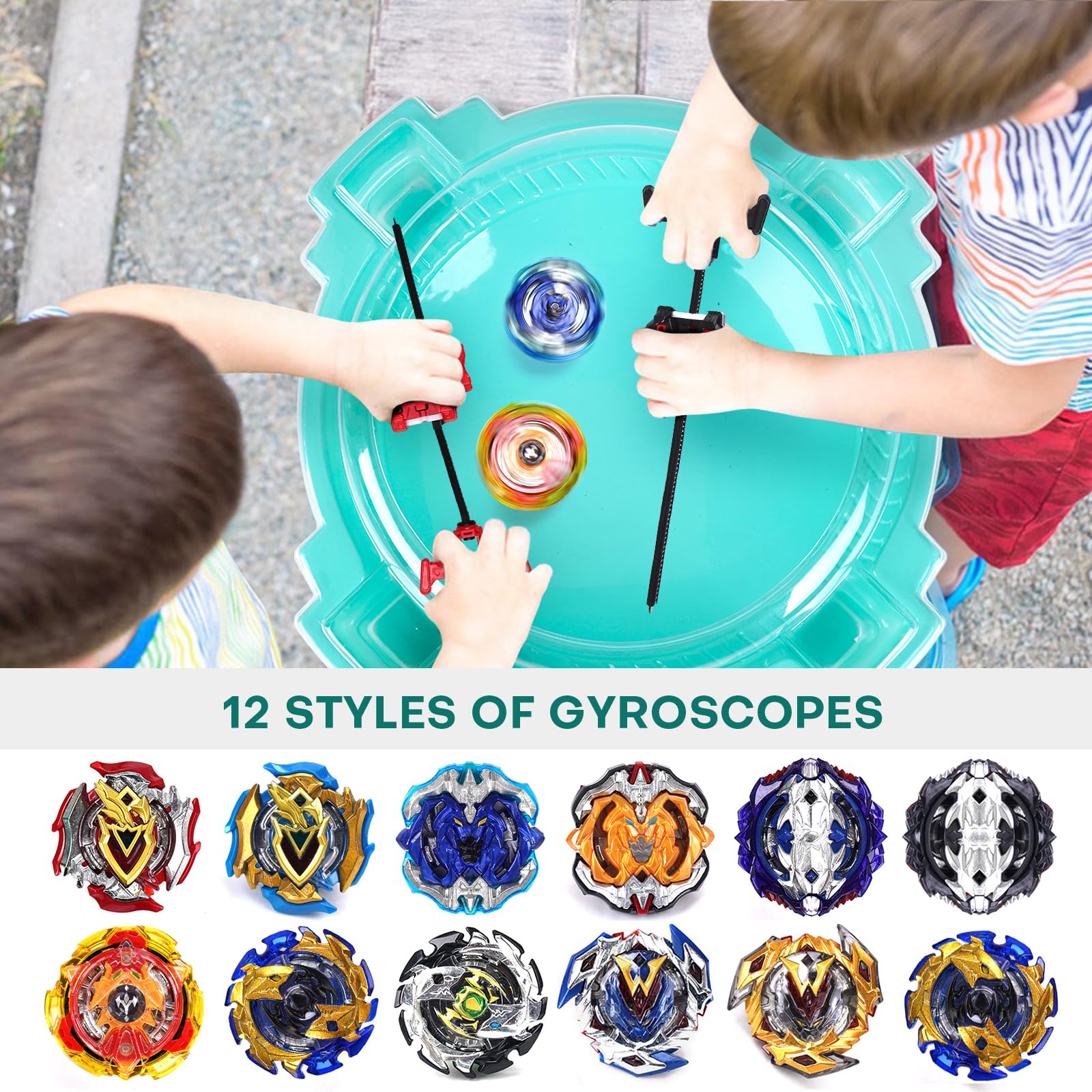 Amazon.com: COCOFOX Burst Set, 12 Battling Tops 3 Right-Spin