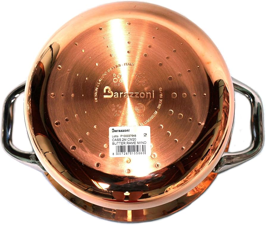 Amazon｜Barazzoni(バラゾーニ) 両手鍋 コパー 5L キャセロール 24cm
