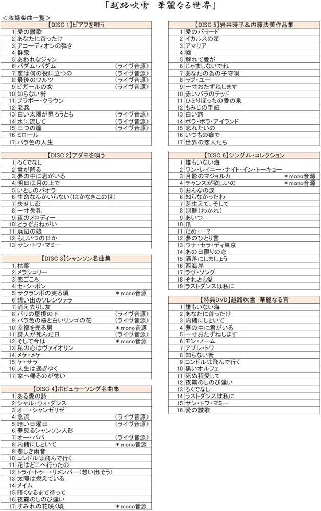 Amazon.co.jp: 越路吹雪 華麗なる世界 : 越路吹雪: ホーム＆キッチン