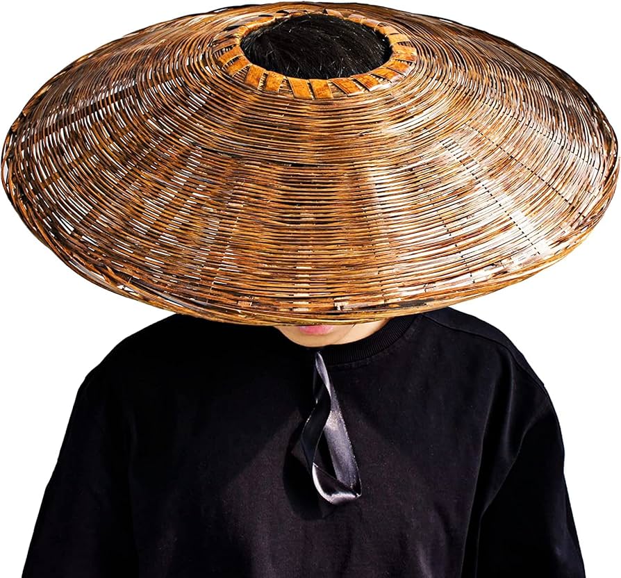 Amazon.co.jp: 忍者竹笠レトロ, 日本の帽子 アジアの帽子 サムライ帽子
