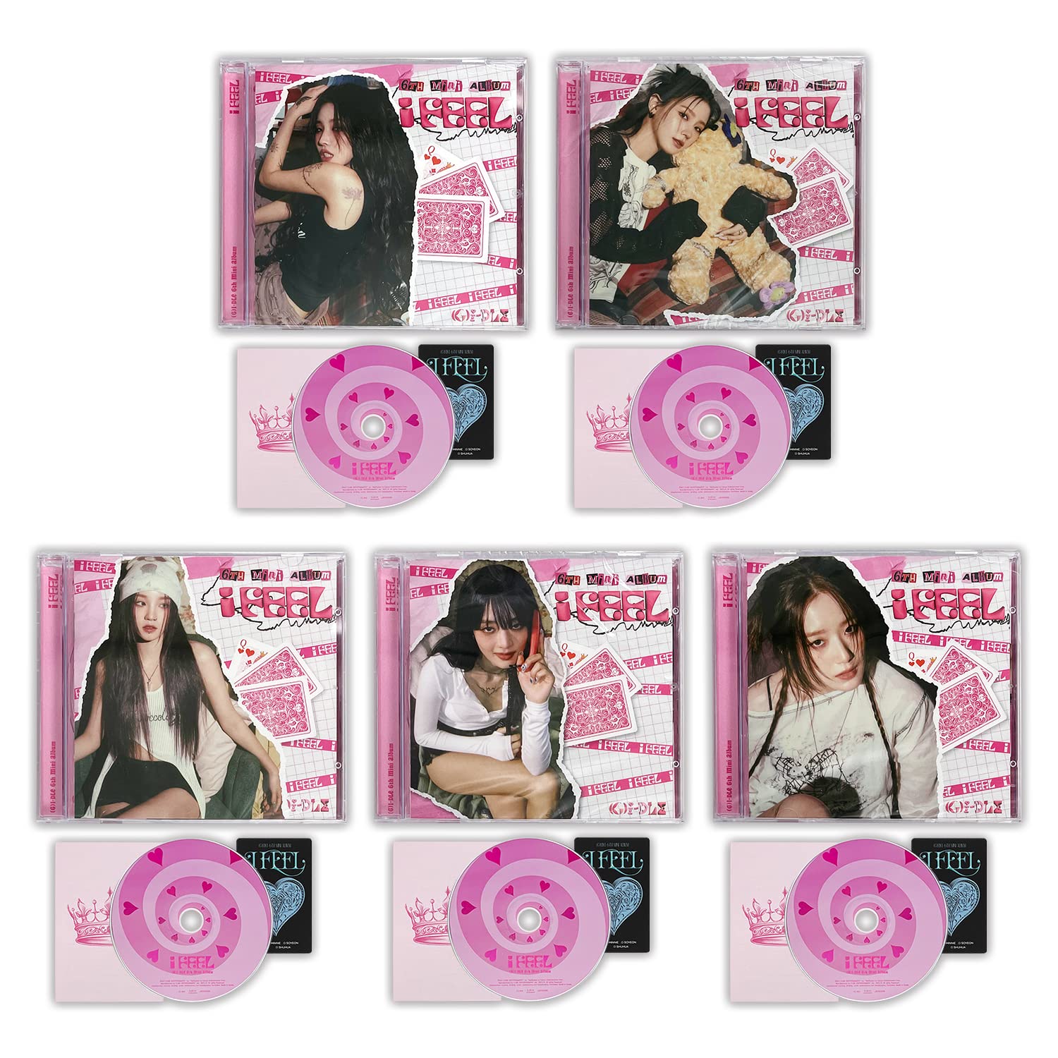 Amazon.co.jp: (G)I-DLE - ミニ6集 [I feel] (Jewel Ver. - Set) CD