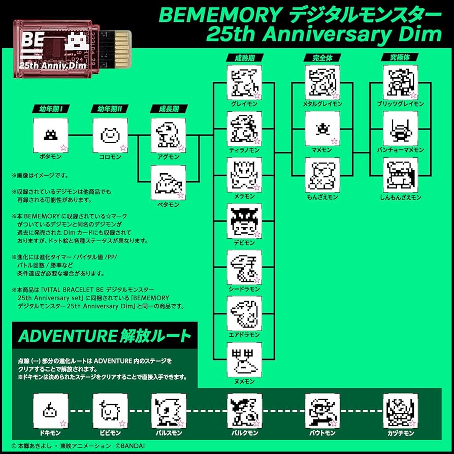 Amazon | バイタルブレス BEMEMORY デジタルモンスター 25th