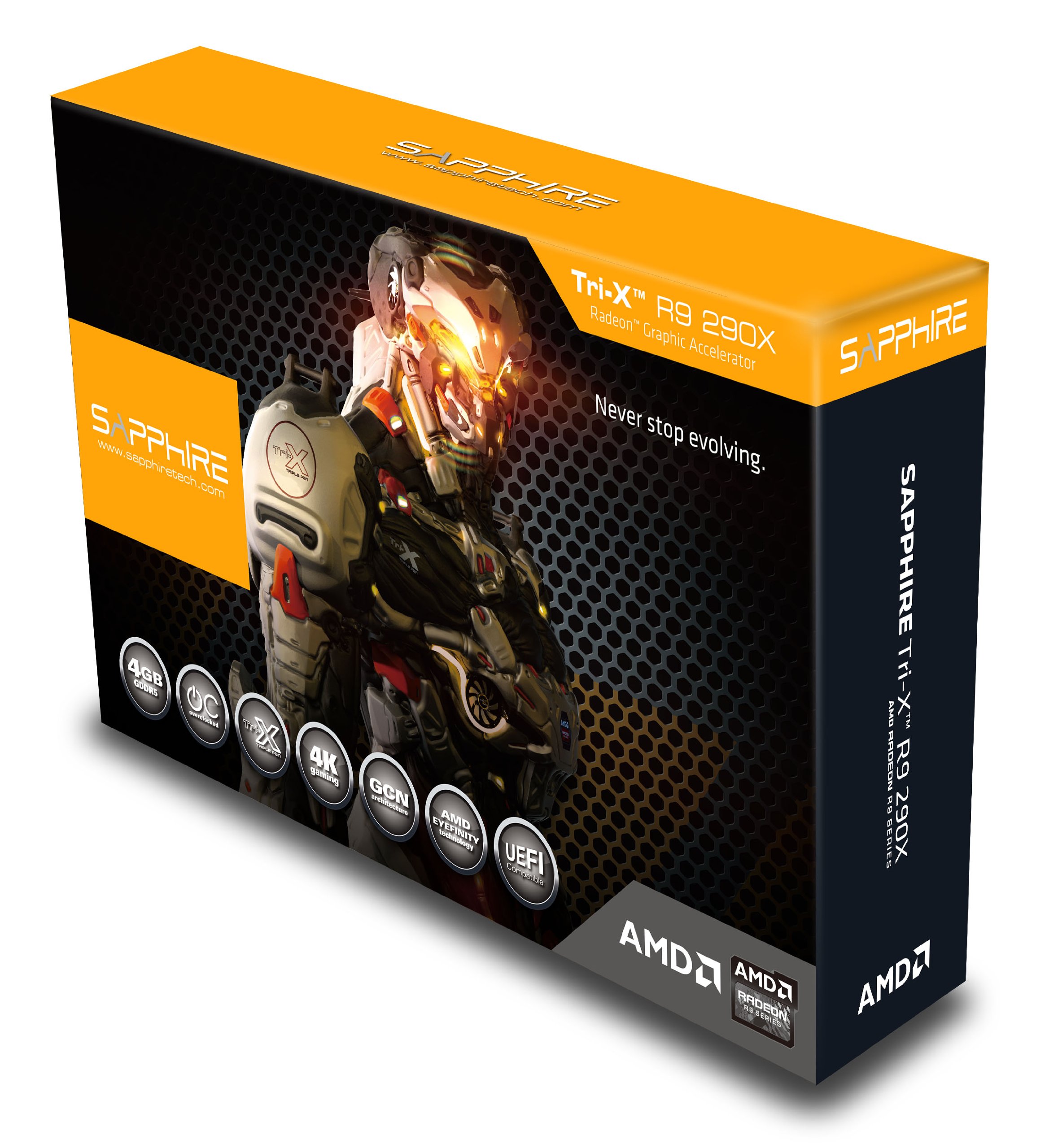 Amazon | Sapphire Radeon R9 290X 4GB GDDR5 デュアル DVI-D/HDMI/DP