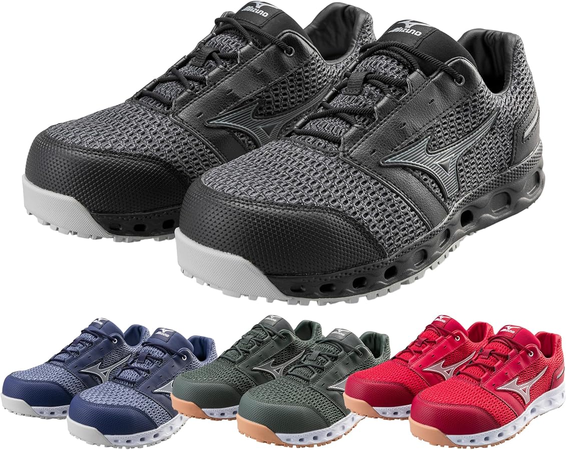 Amazon | ミズノ 安全靴 ワークシューズ オールマイティVH11L 紐