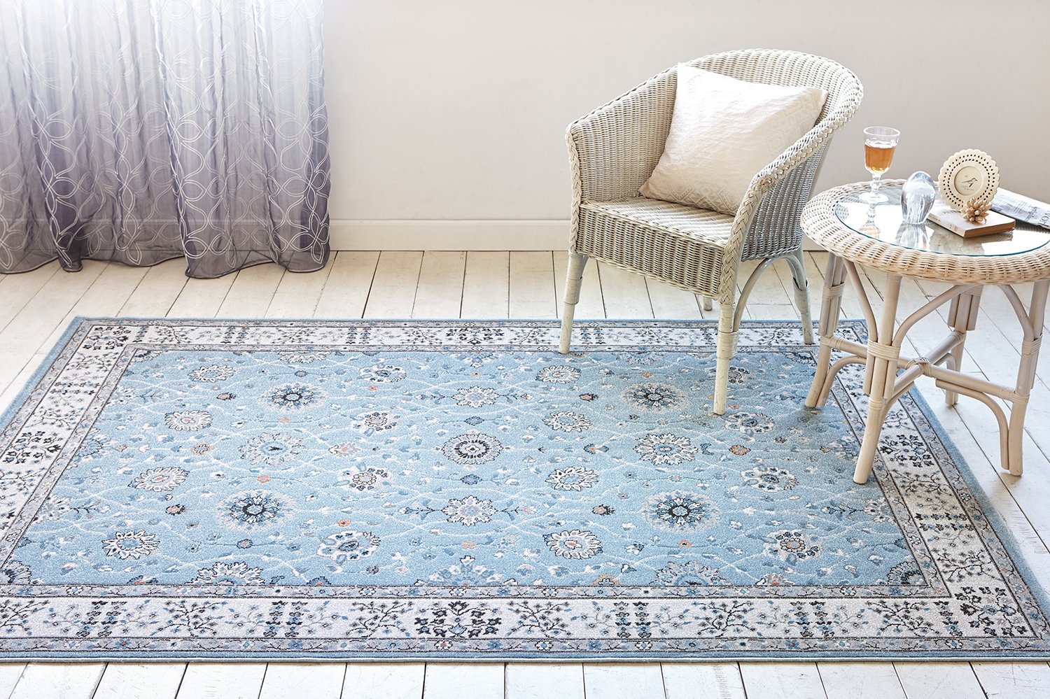 美品 prevell カーペットフワフワ グレー ラグ トルコ製 美品 prevell