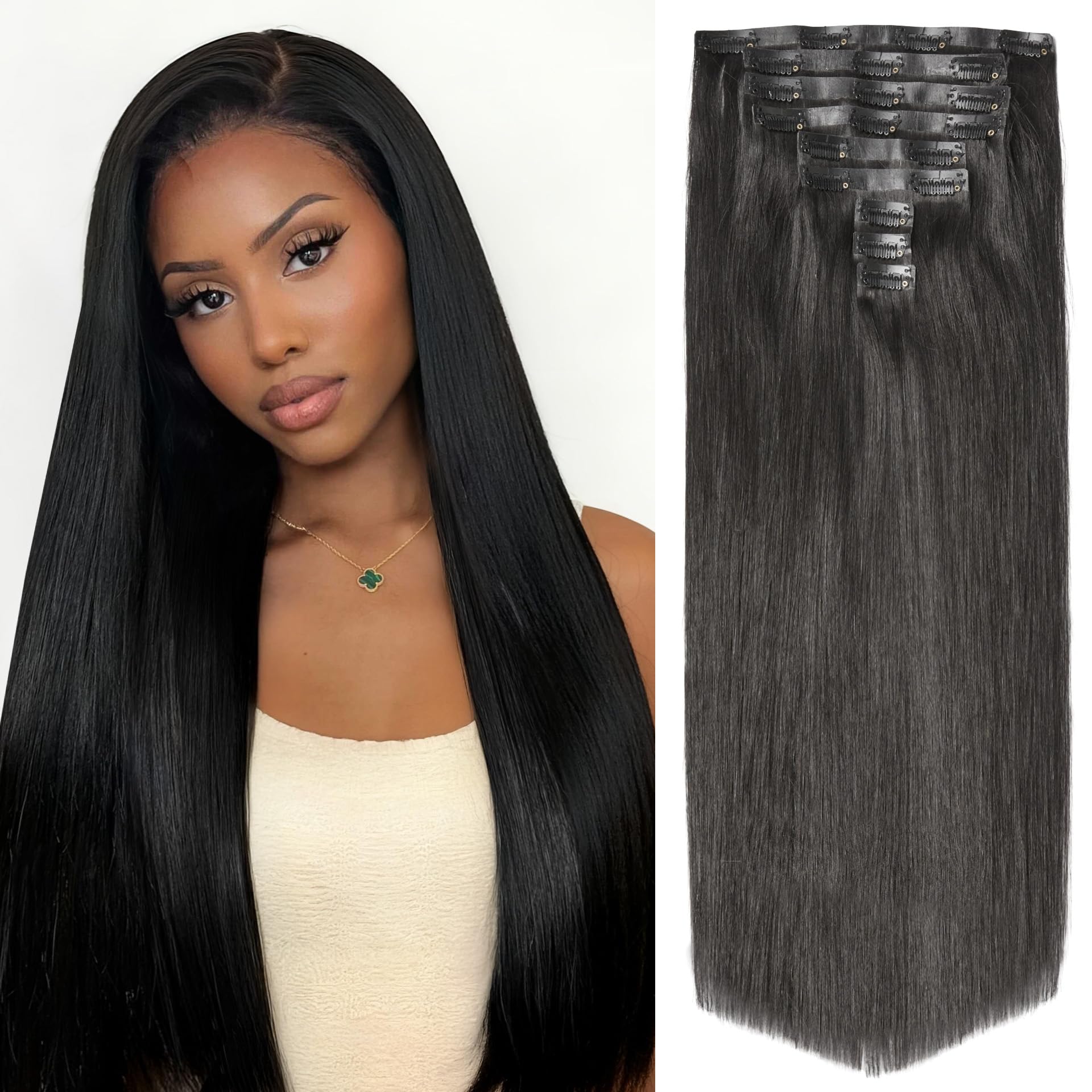 Amazon.com : LUVME HAIR 2 Pack Hair Extensions 270g 14Pcs, Full