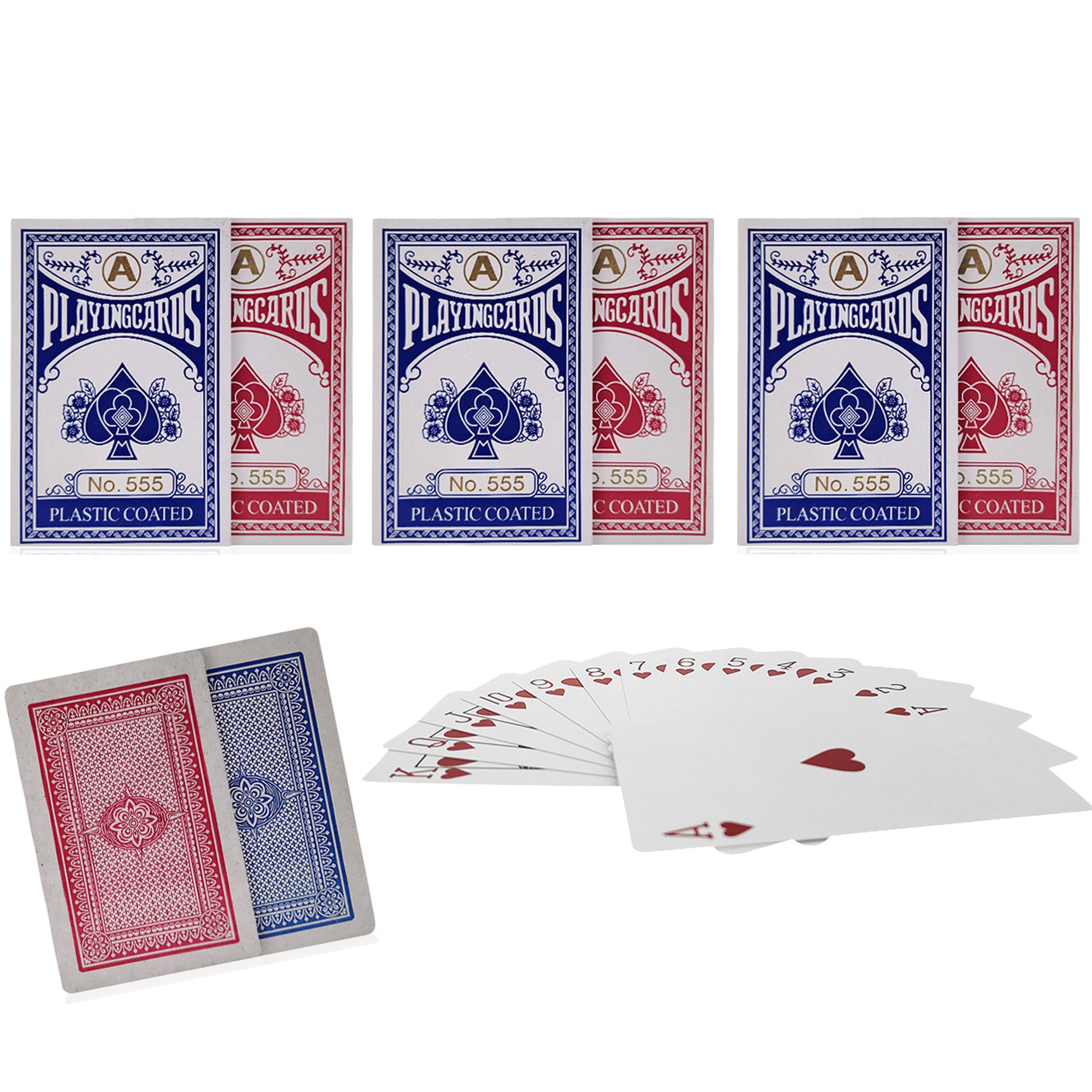 Amazon.co.jp: Felimoa トランプ 紙 バカラ ポーカー ブラックジャック