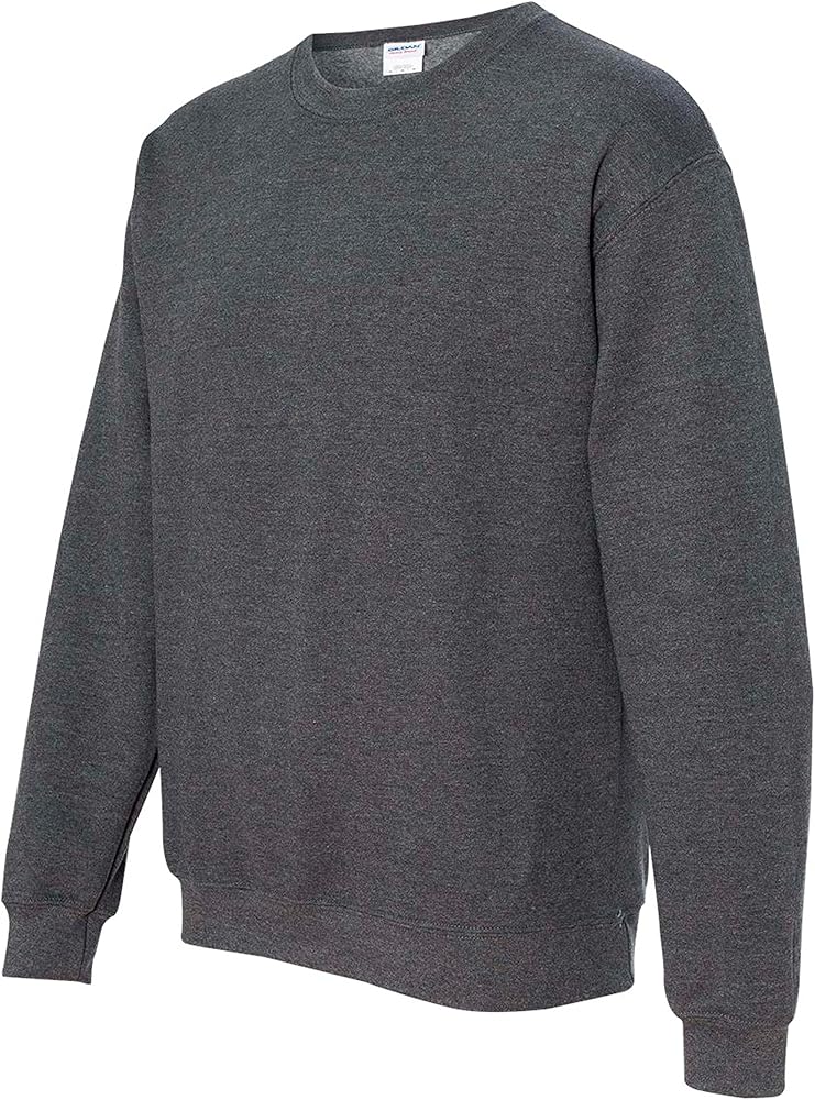 Gildan Fleece Crewneck Sweatshirt, G180 Dark Heather at Amazon