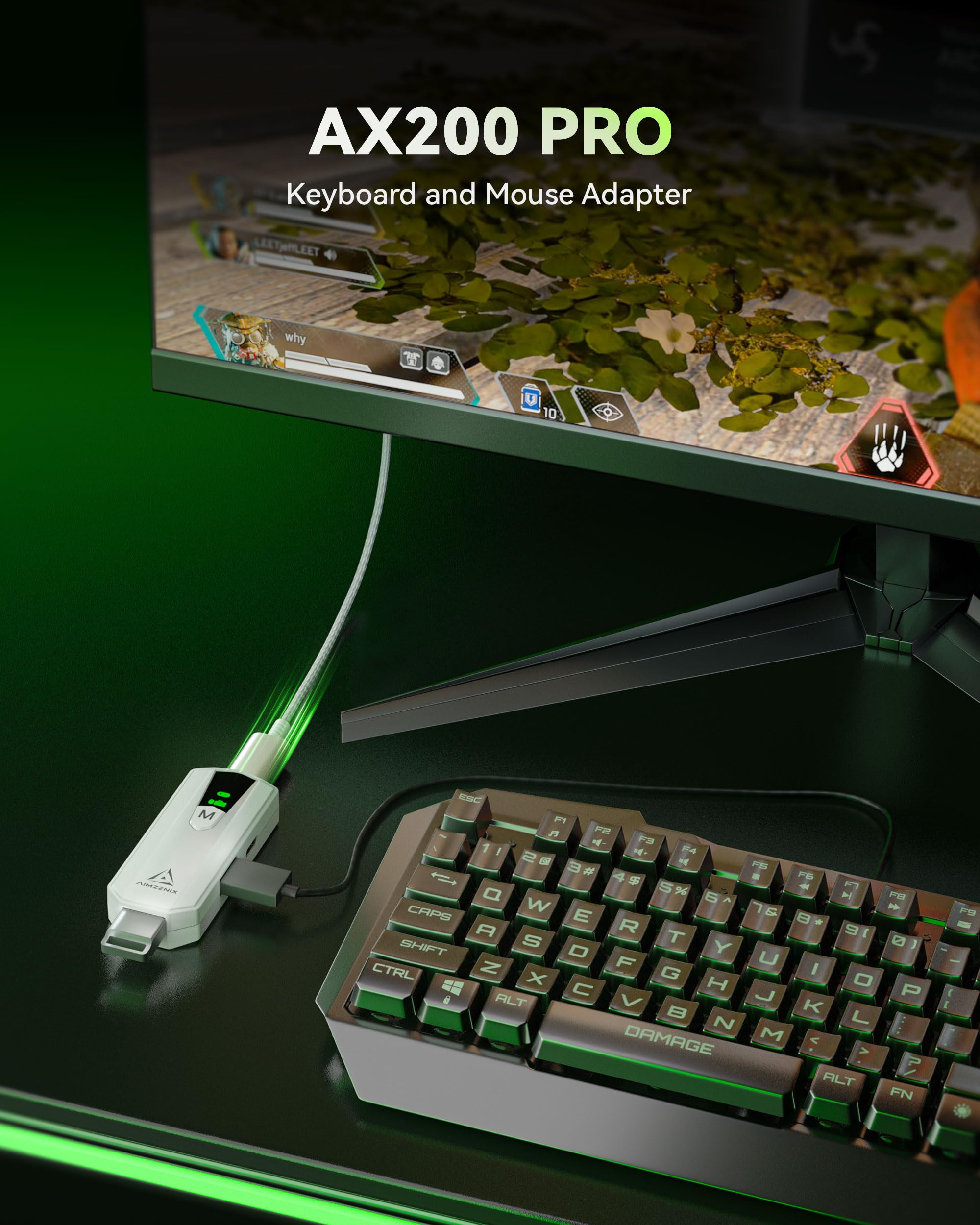 Amazon.co.jp: AIMZENIX AX200PRO キーボードマウスアダプター 高性能