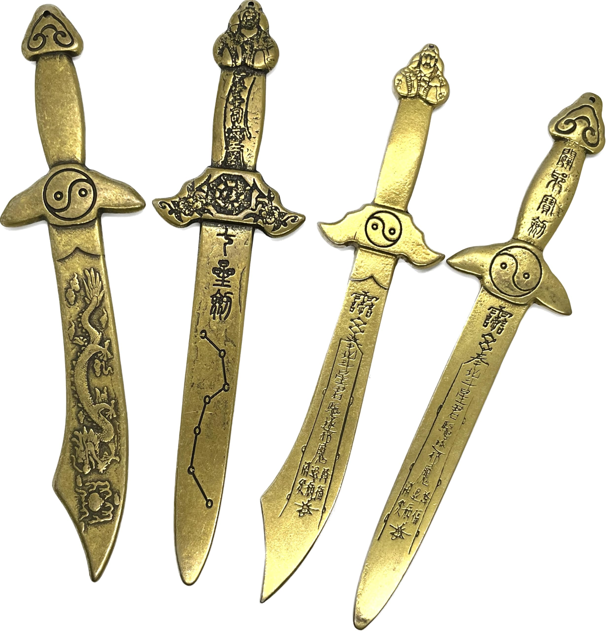 Amazon.co.jp: 銅製魔除け【八卦刀】【太扱剣】 16cm (八卦刀札