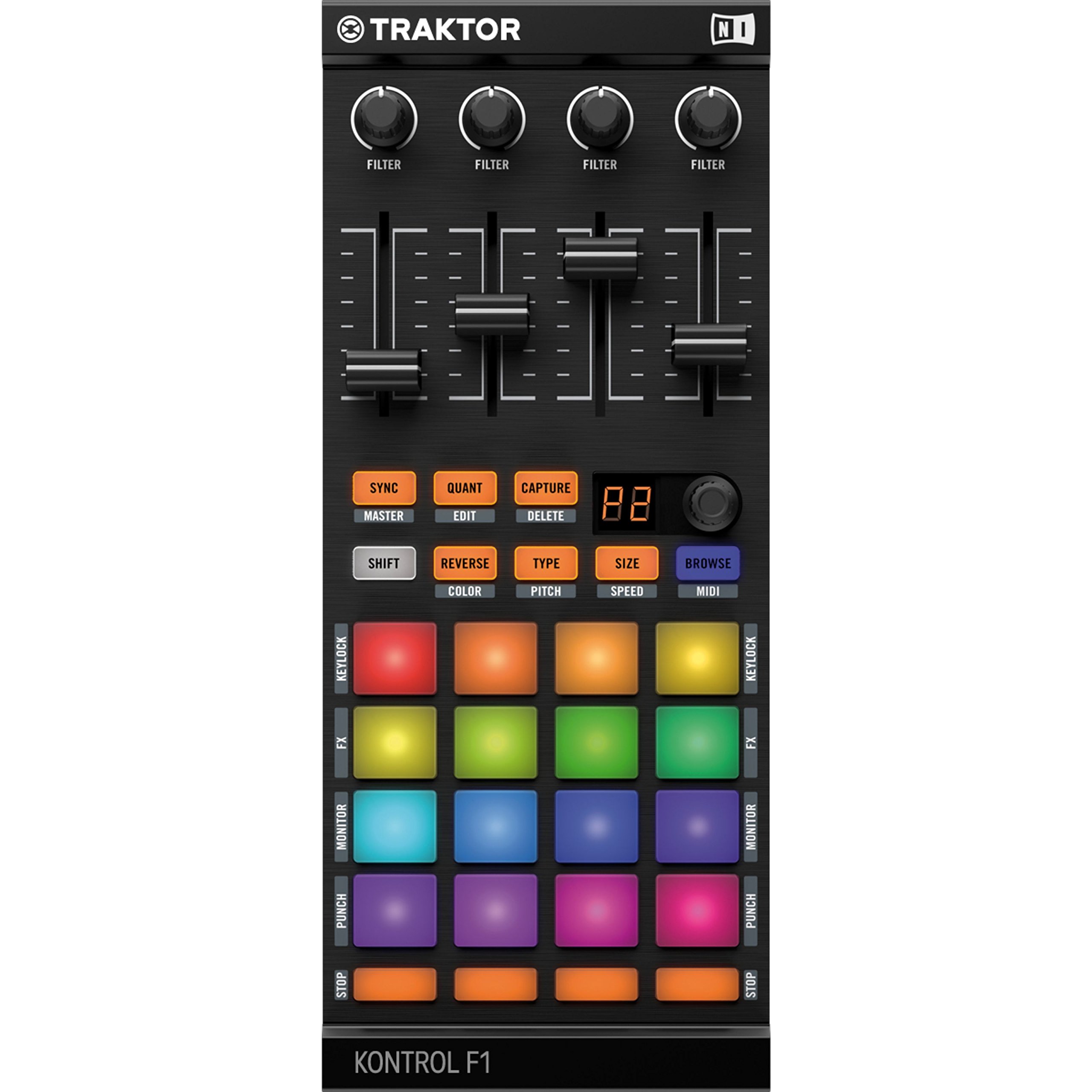 Amazon.co.jp: Native Instruments DJコントローラ TRAKTOR KONTROL F1