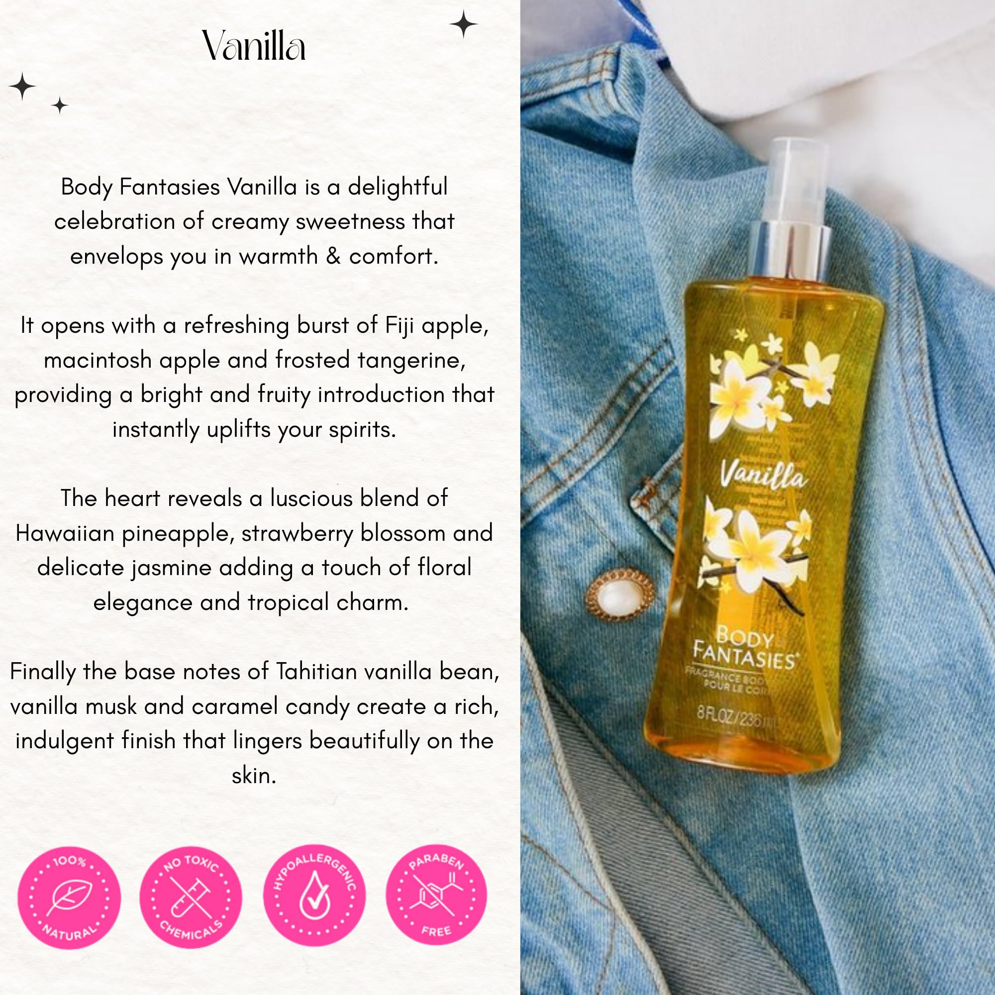 Amazon | Body Fantasies Signature Vanilla Fantasy by Parfums De
