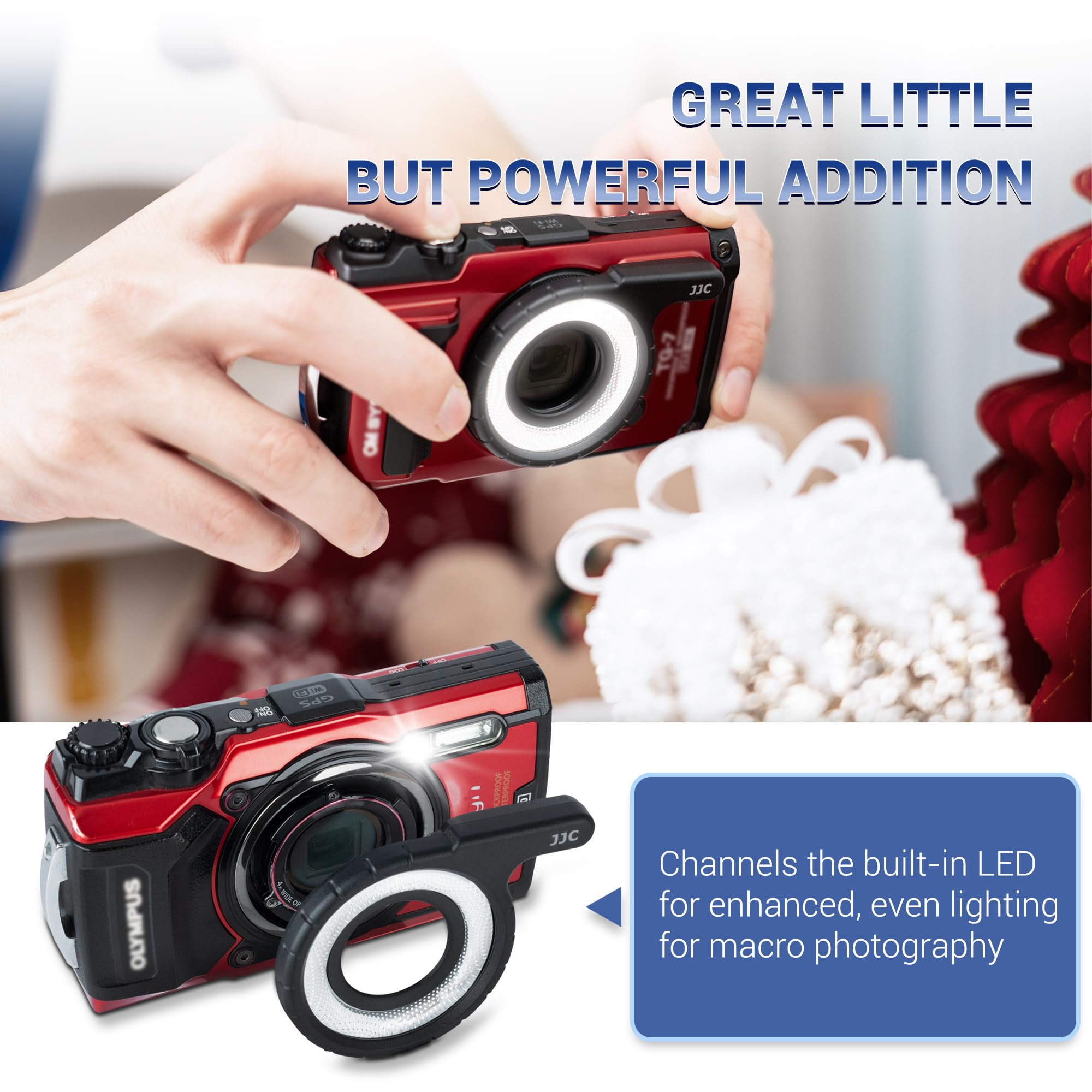 Amazon | JJC LEDライトガイドリング オリンパス TG-7 TG-6 TG-5 TG-4