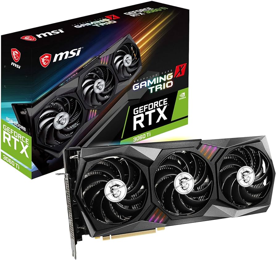 MSI Gaming GeForce RTX 3060 Ti 8GB GDRR6X 256-Bit HDMI/DP Nvlink