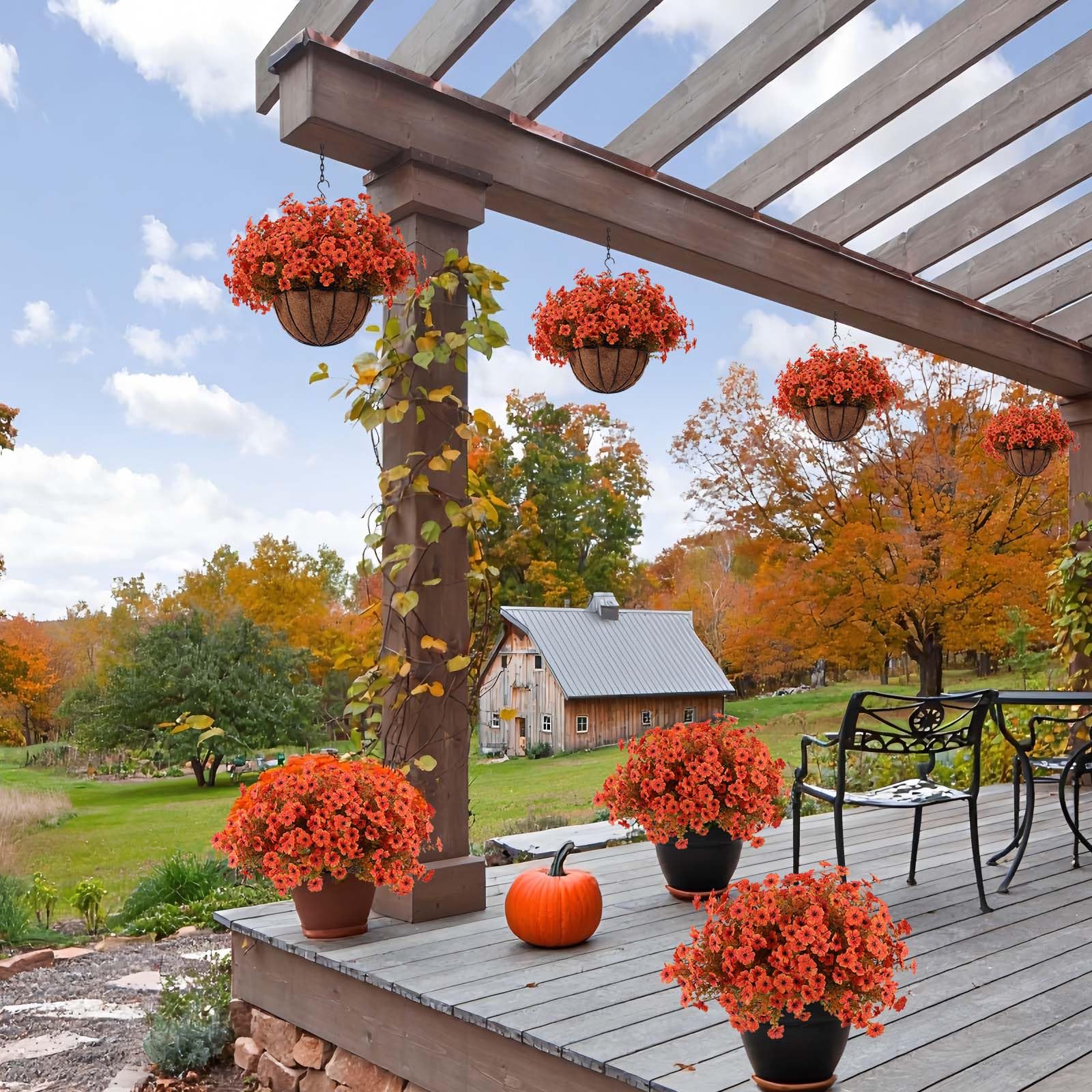 Amazon.com: Hananona 36 Pcs Artificial Mum Flowers for Outdoors