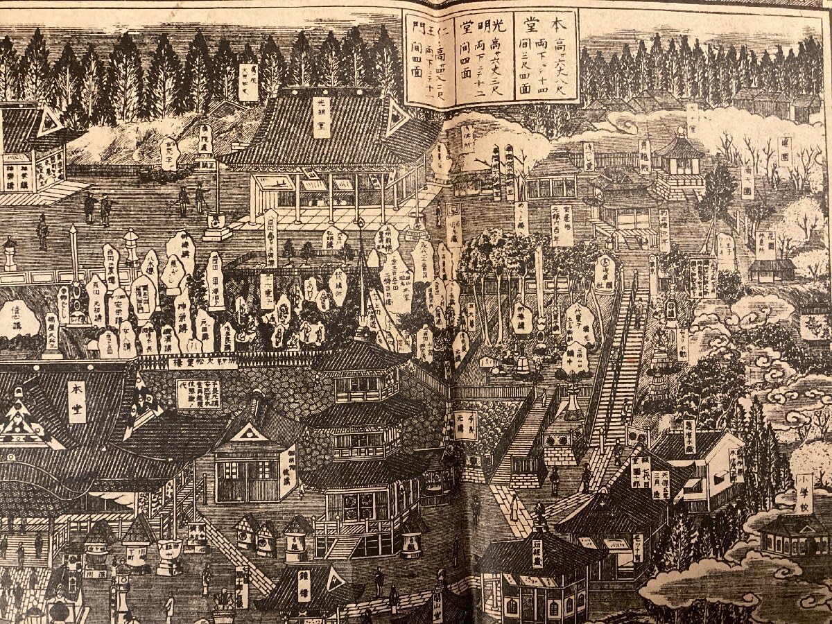 Amazon.co.jp: RR-6848成田山全図 大正元年改正 成田山不動明王略縁起