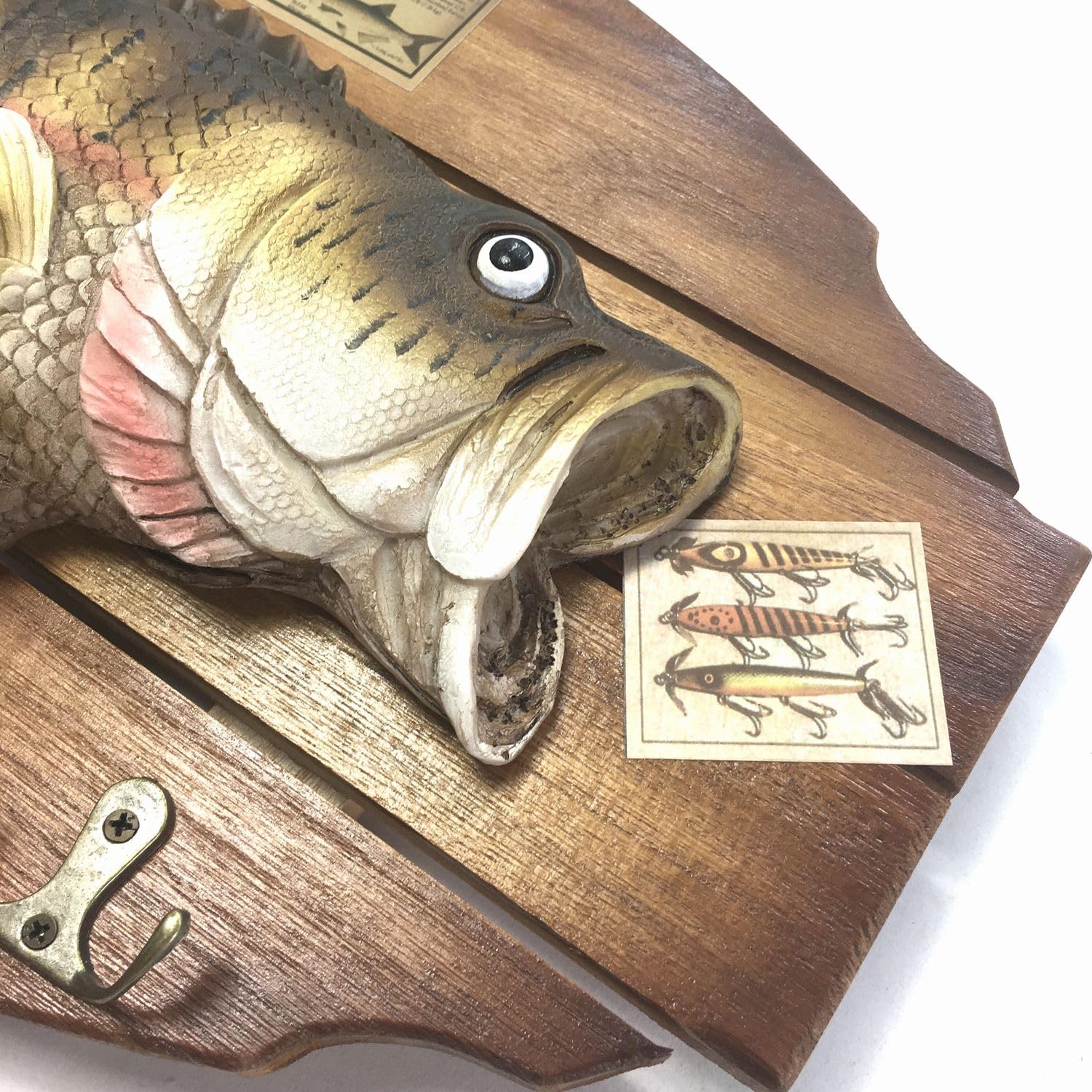 Amazon.co.jp: ブラックバス 壁掛け (40cm×24cm) レプリカ 模型