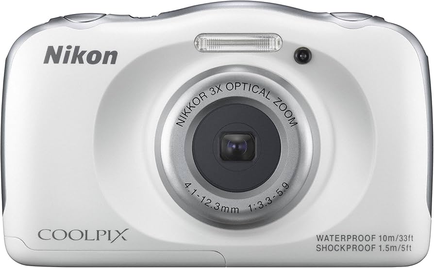 Amazon.com : Nikon COOLPIX S33 Waterproof Digital Camera (White