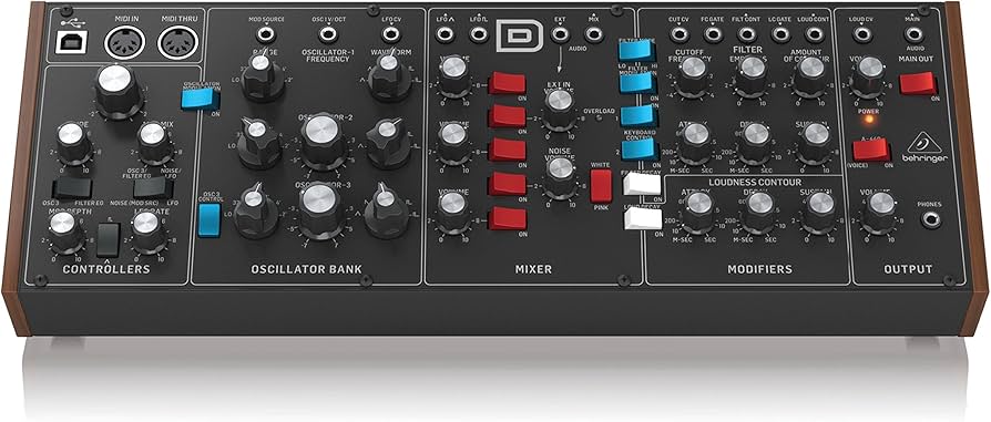 Amazon | ベリンガー アナログ シンセサイザー MODEL D | サウンド