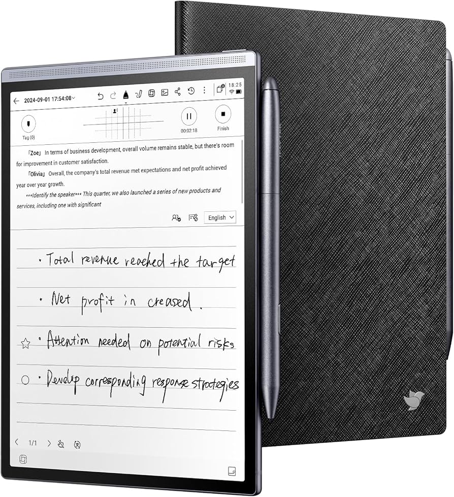 Amazon.com : iflytek AINOTE Air 2 Bundle - Black Folio Case, 8.2