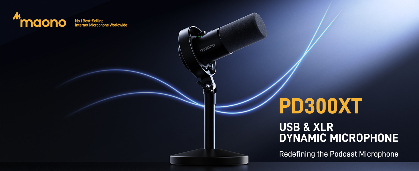 Amazon.com: MAONO USB XLR Dynamic Microphone for Podcast: PC