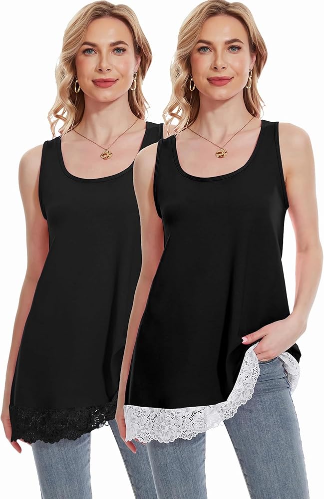 TAIPOVE Women Camisole Tank Tops Tunic Tops for Women Long Lace