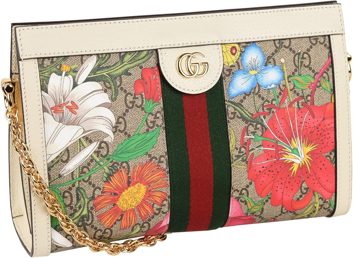 Amazon | [グッチ] バッグ ショルダーバッグ 斜めがけ チェーン 花柄